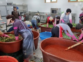 담양군 여성자원봉사회, 사랑의 봄김치 나눔 봉사활동