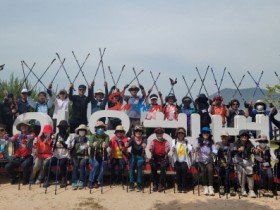 순천시, 웰니스 노르딕 워킹 학교 수료기념 와온해변을 걷다