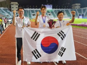 장흥군청 김장우 선수 아시아육상선수권 세단뛰기 동메달 영예