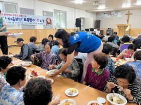 여수광양항만공사, 초복맞아 화양면 어르신 삼계탕 대접