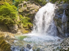 구례군 산동면 수락폭포...더위 날리는 시원한 폭포