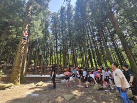 ‘정남진 편백숲 우드랜드’에서 즐기는 물축제 ‘인기’