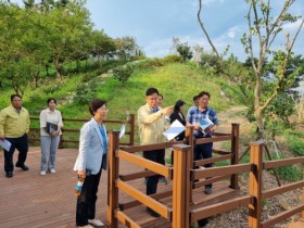 산림청, 무안군 미세먼지 차단숲 조성지 방문