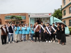 남악도담갈비, 경로식당 이용 어르신들께 음료(트럭) 기부