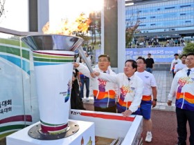 우주항공중심도시 고흥의 ‘특별한 드론 성화봉송’