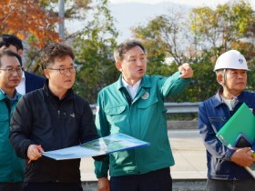 담양군, 평화예술광장 조성 사업 현장 점검 나서