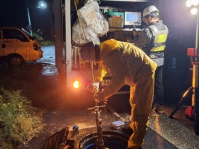 “깨끗한 수돗물 공급합니다” 나주시, 노후 상수도관 세척 구슬땀