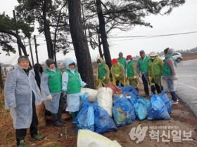 현경면 새마을협의회·부녀회 해양 정화활동 실시