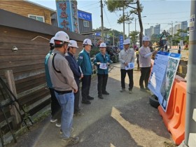 영광읍 하수도정비 중점관리지역 정비사업 현장점검 실시