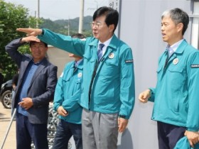 김성 장흥군수, 재해예방사업장 현장점검 나서