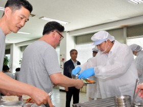 이병노 담양군수, 금성농공단지 찾아 배식 봉사활동 펼쳐