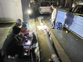 강진군, 깨끗한 물 공급 위해 상수도관 세척